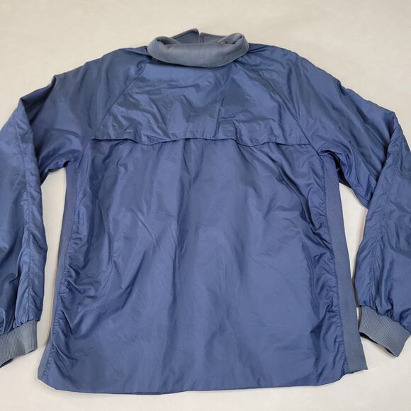 Vintage Lacoste Club Men’s Jacket Medium Blue Full Zip Rain Coat Windbreaker - Picture 12 of 13